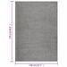 Tapis shaggy à poils longs Gris 120x170 cm - Photo n°6