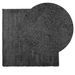 Tapis shaggy à poils longs moderne anthracite 120x120 cm - Photo n°3