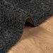 Tapis shaggy à poils longs moderne anthracite 80x250 cm - Photo n°6