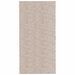 Tapis shaggy à poils longs moderne beige 100x200 cm - Photo n°1