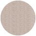 Tapis shaggy à poils longs moderne beige Ø 120 cm - Photo n°1