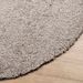 Tapis shaggy à poils longs moderne beige Ø 240 cm - Photo n°4