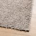 Tapis shaggy à poils longs moderne beige 240x240 cm - Photo n°4