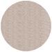 Tapis shaggy à poils longs moderne beige Ø 80 cm - Photo n°1