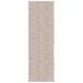 Tapis shaggy à poils longs moderne beige 80x250 cm - Photo n°1