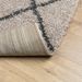 Tapis shaggy à poils longs moderne beige anthracite 120x170 cm - Photo n°5