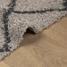 Tapis shaggy à poils longs moderne beige anthracite 140x200 cm - Photo n°5