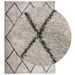 Tapis shaggy à poils longs moderne beige anthracite 160x230 cm - Photo n°3