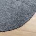 Tapis shaggy à poils longs moderne bleu Ø 100 cm - Photo n°4