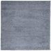 Tapis shaggy à poils longs moderne bleu 120x120 cm - Photo n°1