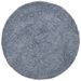 Tapis shaggy à poils longs moderne bleu Ø 160 cm - Photo n°1