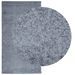 Tapis shaggy à poils longs moderne bleu 60x110 cm - Photo n°3