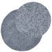 Tapis shaggy à poils longs moderne bleu Ø 80 cm - Photo n°3