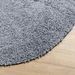 Tapis shaggy à poils longs moderne bleu Ø 80 cm - Photo n°4