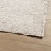 Tapis shaggy à poils longs moderne crème 120x120 cm - Photo n°4