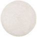 Tapis shaggy à poils longs moderne crème Ø 80 cm - Photo n°1