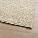 Tapis shaggy à poils longs moderne doré 120x120 cm - Photo n°4