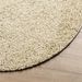 Tapis shaggy à poils longs moderne doré Ø 200 cm - Photo n°4