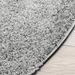 Tapis shaggy à poils longs moderne gris Ø 100 cm - Photo n°4