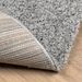 Tapis shaggy à poils longs moderne gris Ø 100 cm - Photo n°5