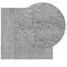 Tapis shaggy à poils longs moderne gris 160x160 cm - Photo n°3