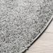 Tapis shaggy à poils longs moderne gris Ø 240 cm - Photo n°4