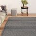 Tapis shaggy doux lavable 200x290 cm Antidérapant Anthracite - Photo n°1