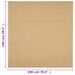 Tapis Sisal naturel 100x100 cm - Photo n°7