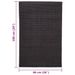 Tapis Sisal naturel 66x100 cm Noir - Photo n°6