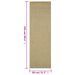 Tapis Sisal naturel 80x250 cm Vert - Photo n°7