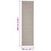 Tapis Sisal naturel 80x300 cm Sableux - Photo n°7