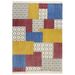 Tapis tissé à la main Coton 160x230 cm Imprimé Multicolore 2 - Photo n°1