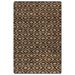 Tapis tissé à la main Jute Tissu 160 x 230 cm Naturel et Noir - Photo n°1