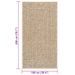 Tapis ZIZUR 100x200 cm aspect de jute intérieur et extérieur - Photo n°8