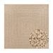 Tapis ZIZUR 120x120 cm aspect de jute intérieur et extérieur - Photo n°1