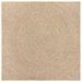 Tapis ZIZUR 200x200 cm aspect de jute intérieur et extérieur - Photo n°4