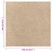 Tapis ZIZUR 240x240 cm aspect de jute intérieur et extérieur - Photo n°8