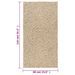 Tapis ZIZUR 60x110 cm aspect de jute intérieur et extérieur - Photo n°8