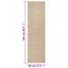 Tapis ZIZUR 80x250 cm aspect de jute intérieur et extérieur - Photo n°8