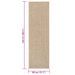 Tapis ZIZUR 80x250 cm aspect de jute intérieur et extérieur - Photo n°8