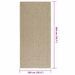 Tapis ZIZUR beige 100x200 cm aspect de jute intérieur extérieur - Photo n°9