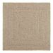 Tapis ZIZUR beige 120x120 cm aspect de jute intérieur extérieur - Photo n°2