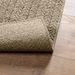 Tapis ZIZUR beige 120x120 cm aspect de jute intérieur extérieur - Photo n°7