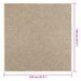 Tapis ZIZUR beige 120x120 cm aspect de jute intérieur extérieur - Photo n°9