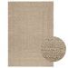 Tapis ZIZUR beige 120x170 cm aspect de jute intérieur extérieur - Photo n°1