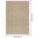 Tapis ZIZUR beige 120x170 cm aspect de jute intérieur extérieur - Photo n°9