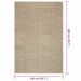 Tapis ZIZUR beige 140x200 cm aspect de jute intérieur extérieur - Photo n°9