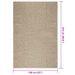 Tapis ZIZUR beige 160x230 cm aspect de jute intérieur extérieur - Photo n°9