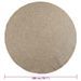 Tapis ZIZUR beige Ø 200cm aspect de jute intérieur et extérieur - Photo n°9