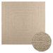 Tapis ZIZUR beige 200x200 cm aspect de jute intérieur extérieur - Photo n°1